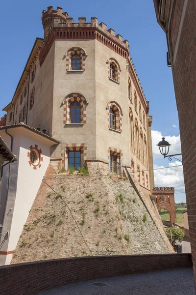 Castello Barolo Provincia Cuneo Piemonte Barolo Importante Zona Vinicola Nota — Foto Stock