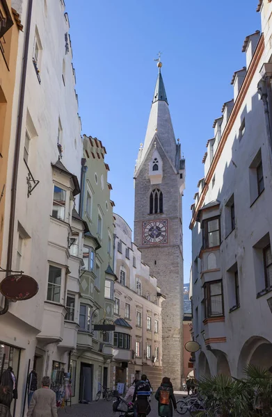 Utsikt Över Den Historiska Stadskärnan Bressanone Brixen — Stockfoto