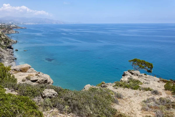 Beautiful Beach Aghia Fotia Ierapetra Crete Summer Day — Stock Photo, Image