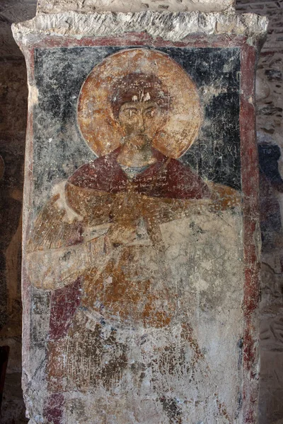 Fresco Byzantijnse Kerk Fodele Kreta Griekenland Juni 2019 — Stockfoto