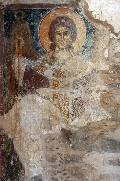 Fresky Byzantském Kostele Fodele Kréta Řecko Červen 2019 — Stock fotografie