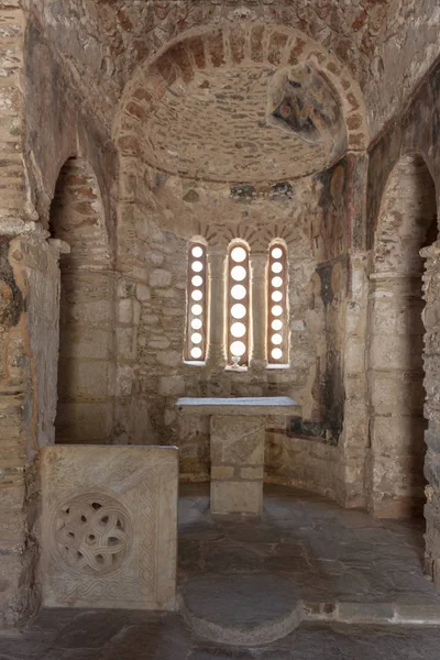 Interior View Byzantine Church Fodele Crete Greece June 2019 — Stock Photo, Image