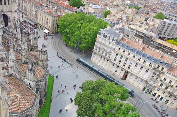 Luftaufnahme Der Stadt Bordeaux Gironde Aquitanien Frankreich Europa — Stockfoto