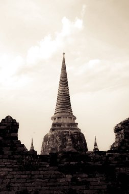 Antik kentin tarihi Milli Parkı Ayutthaya İl Tayland