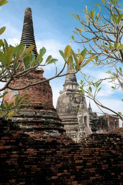 Cidade Antiga Parque Nacional Histórico Província Ayutthaya Tailândia — Fotografia de Stock