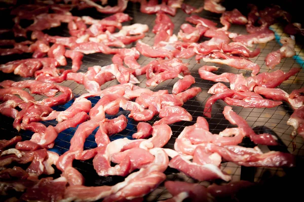 Porco Importado Porco Marinado Seco Sol Para Fritar — Fotografia de Stock