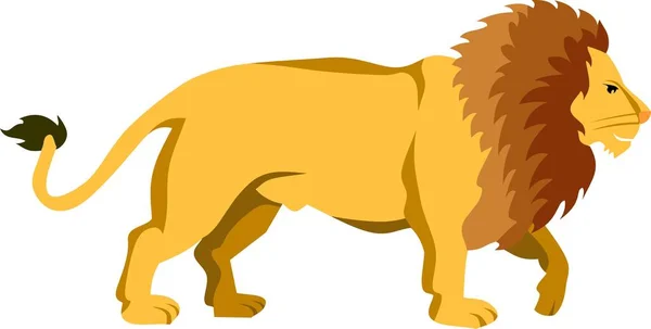 Ilustracja Wektorowa Zwierzęta Lew — Wektor stockowy