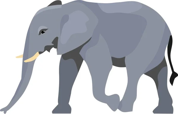 Illustrazione Del Vettore Animale Elefante — Vettoriale Stock