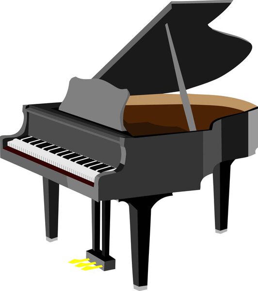 Grand Piano Sound Music Musical Instrument Vector Illustration Image