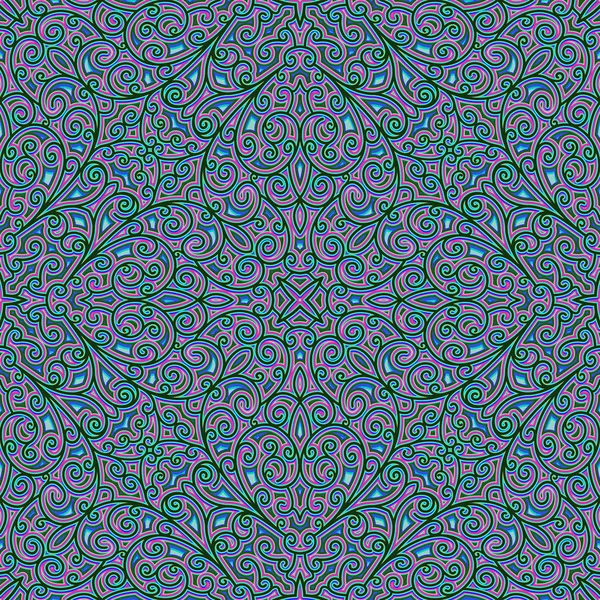 Abstracte swirly sieraad, naadloze patroon — Stockvector