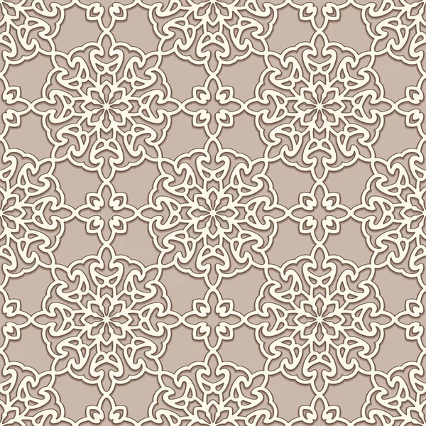 Textura Renda Sem Costura Padrão Linha Swirly Fundo Ornamental Cor — Vetor de Stock