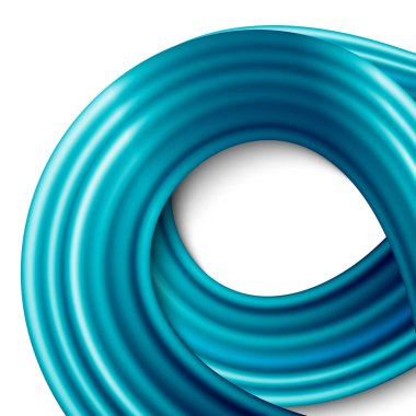 Beyaz arkaplanda oyuk desenli soyut mavi şekiller