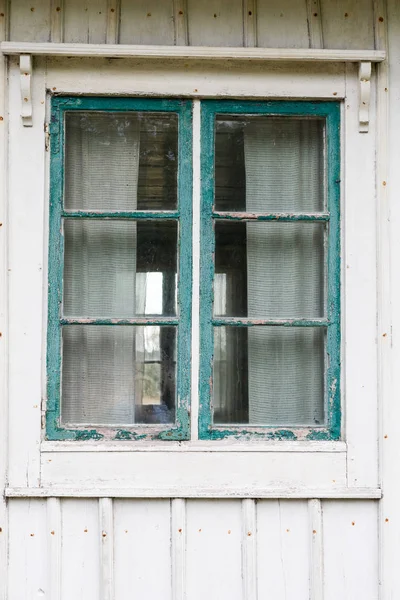Vieille Fenêtre Altérée Ayant Besoin Peinture — Photo