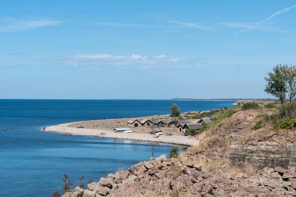 Histórico Pueblo Pesquero Bruddesta Isla Sueca Oland —  Fotos de Stock