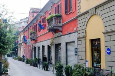 Alba, İtalya - 1 Ekim 2018: Güzel ve tarihi şehir, Alba İtalya Piedmont görünümünden