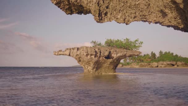 Lavabos Piedra Moalboal Cebú Filipinas — Vídeos de Stock