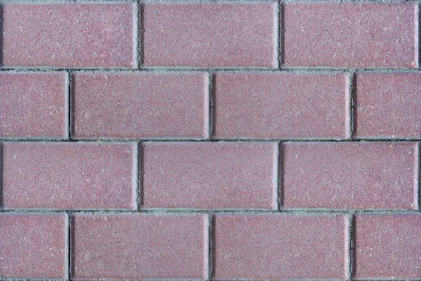 Фрагмент Тротуара Облицованный Розовой Плиткой Использования Качестве Бесшовного Фона — стоковое фото