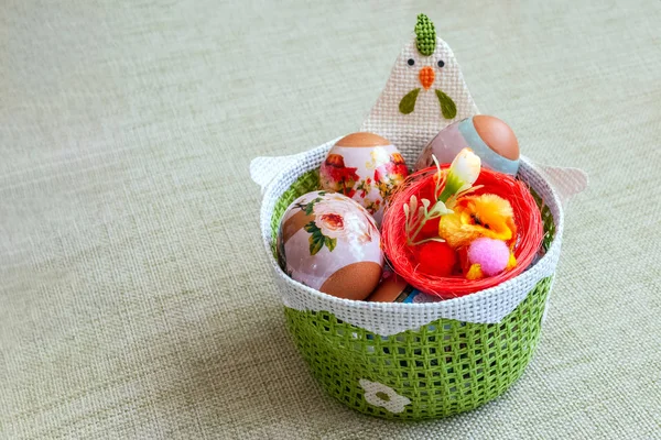 Easter set with eggs. — Stock Photo, Image