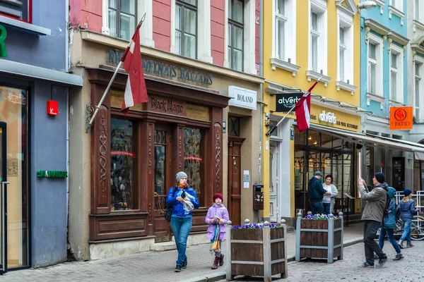 Na rua de Old Riga . — Fotografia de Stock
