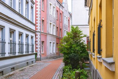 sokak eski Riga.