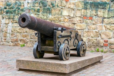 Eski dökme demir top..