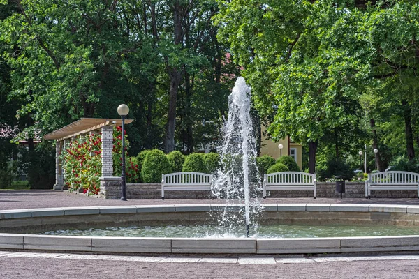 Fontana nel parco cittadino. — Foto Stock