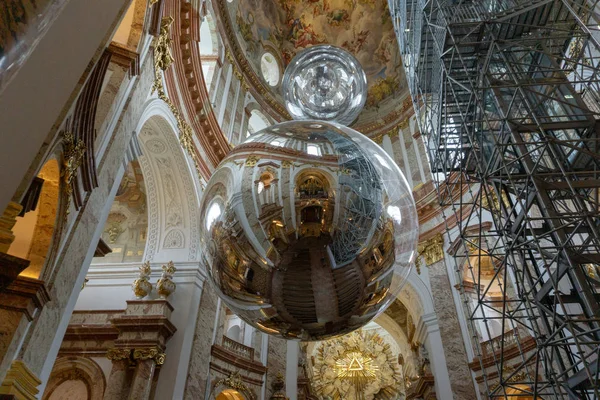 Vienne Autriche Février 2019 Belle Vue Sur Karlskirche Intérieur Une — Photo