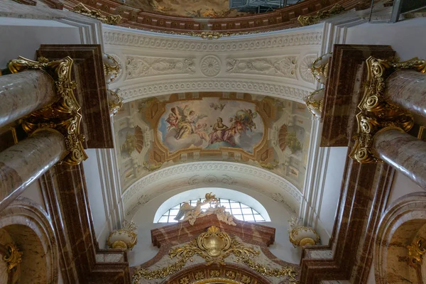 Viena Austria Febrero 2019 Hermosa Vista Karlskirche Interior Una Famosa —  Fotos de Stock