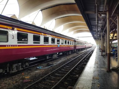 Bangkok, Tayland - Haziran 2019: Bangkok şehrinin merkez tren istasyonu
