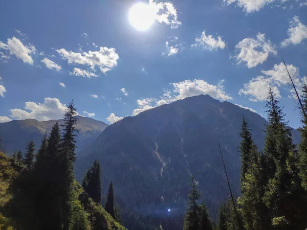 Transevropský Horský Okruh Pohoří Tien Shan Kazachstánu Nedaleko Města Almaty — Stock fotografie