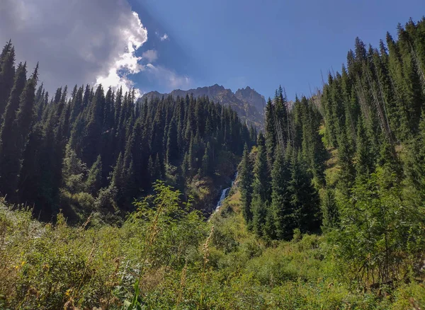 Transevropský Horský Okruh Pohoří Tien Shan Kazachstánu Nedaleko Města Almaty — Stock fotografie
