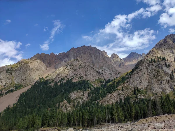 Trans Ili Alatau Chaîne Montagnes Système Tien Shan Kazakhstan Près — Photo