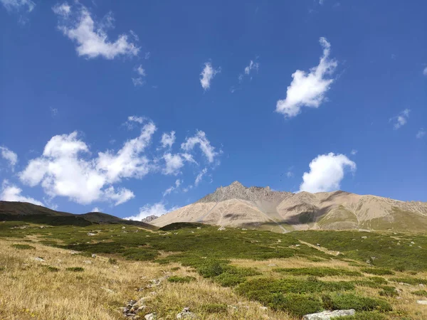 Cordillera Trans Ili Alatau Del Sistema Tien Shan Kazajstán Cerca — Foto de Stock