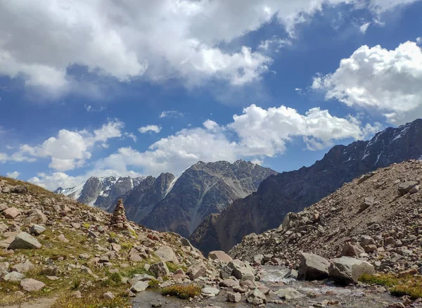 Trans Ili Alatau Chaîne Montagnes Système Tien Shan Kazakhstan Près — Photo