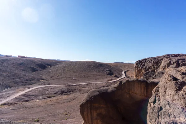 Όμορφο Τοπίο Όαση Ερήμου Oasis Fint Κοντά Ourzazate Στο Μαρόκο — Φωτογραφία Αρχείου