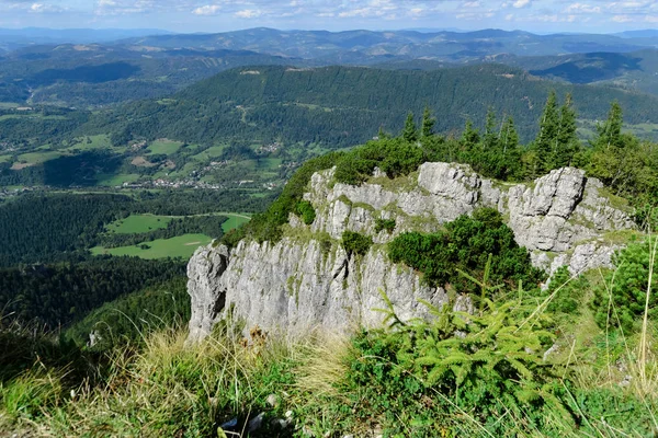 Rocas Bosques Colina Little Rozsutec Eslovaquia Europa —  Fotos de Stock