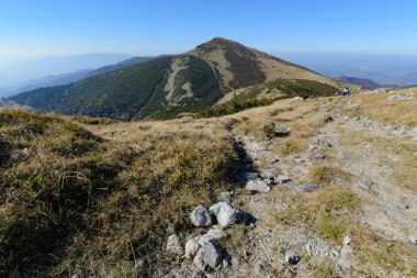 Vratna Vadisi Milli Parkı Mala Fatra, Slovakya, meadows görüntüleyin. Sonbahar.