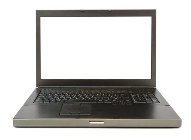 laptop ile boş bir ekran ve bir beyaz izole, yeni tasarım
