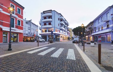 Caorle merkezinde colorfull sokak