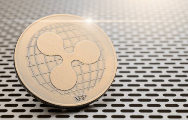 Ripple, bilgisayar kafes arka planda. 