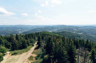 Bir dağ Wielka Czantoria bir görünüm