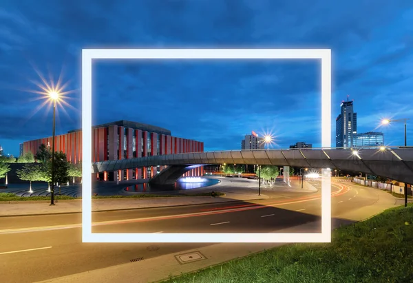 The street with frame in the old sity — Stock Photo, Image