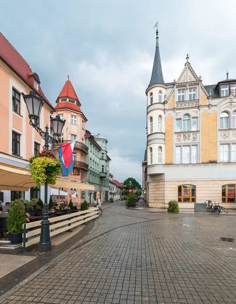 Architektura w centrum Pszczyna — Zdjęcie stockowe