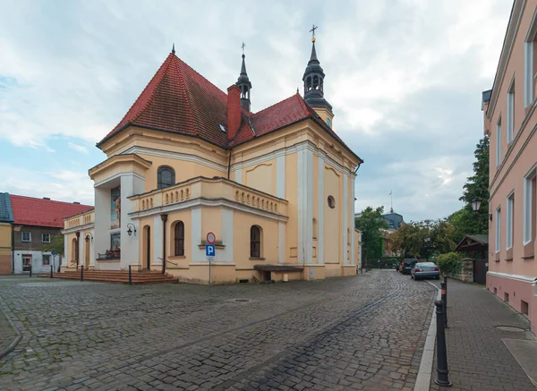 Architektura w centrum Pszczyna — Zdjęcie stockowe