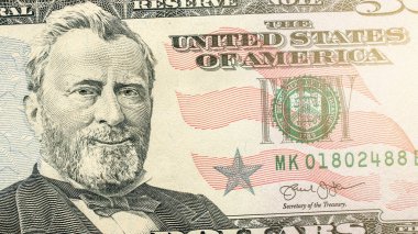 Gülümseyin Başkan. Ekonominin gelişiminin, gelişiminin ve büyümesinin sembolü. Dolarlık banknot kapanıyor. Ekonomik ve finansal sembol.