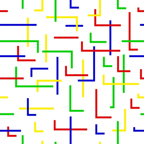 簡単なシームレス パターン ベクトル重複青い緑黄色と赤の背景 バナーの包装紙 カーテン等 — ストック写真