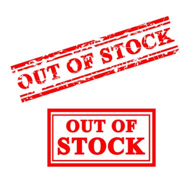 2. Kirmizi Kauçuk Damga Tarzı, Stok Dışı, Şeffaf Efekt Arkaplanda