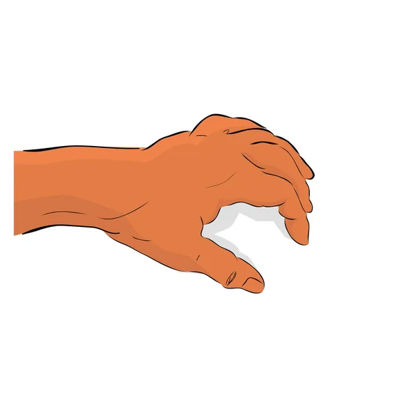 Konzeptionelle Einfache Vektor Zeichnungsskizze Illustration Für Verbrechensopfer Blutende Hand Des — Stockvektor