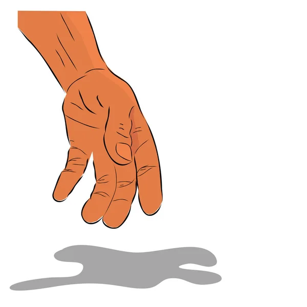 Conceptual Simple Vector Hand Draw Sketch Illustration Victims Criminal Blooding Grafik Vektor