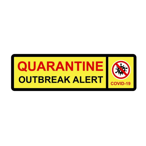 Simple Cutting Sticker Vector Different Style Sign Caution Warning Quarantine — Stock Vector